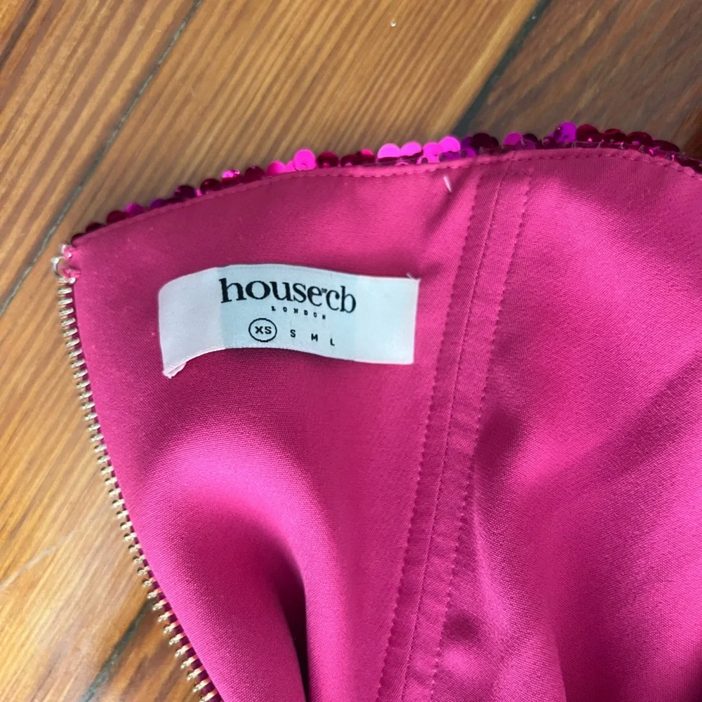 House of CB Strapless Pink Sequin Dress - Picture 5 of 5
